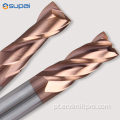 Fresas de topo de lâmina quadrada de metal duro 4Flute Cnc